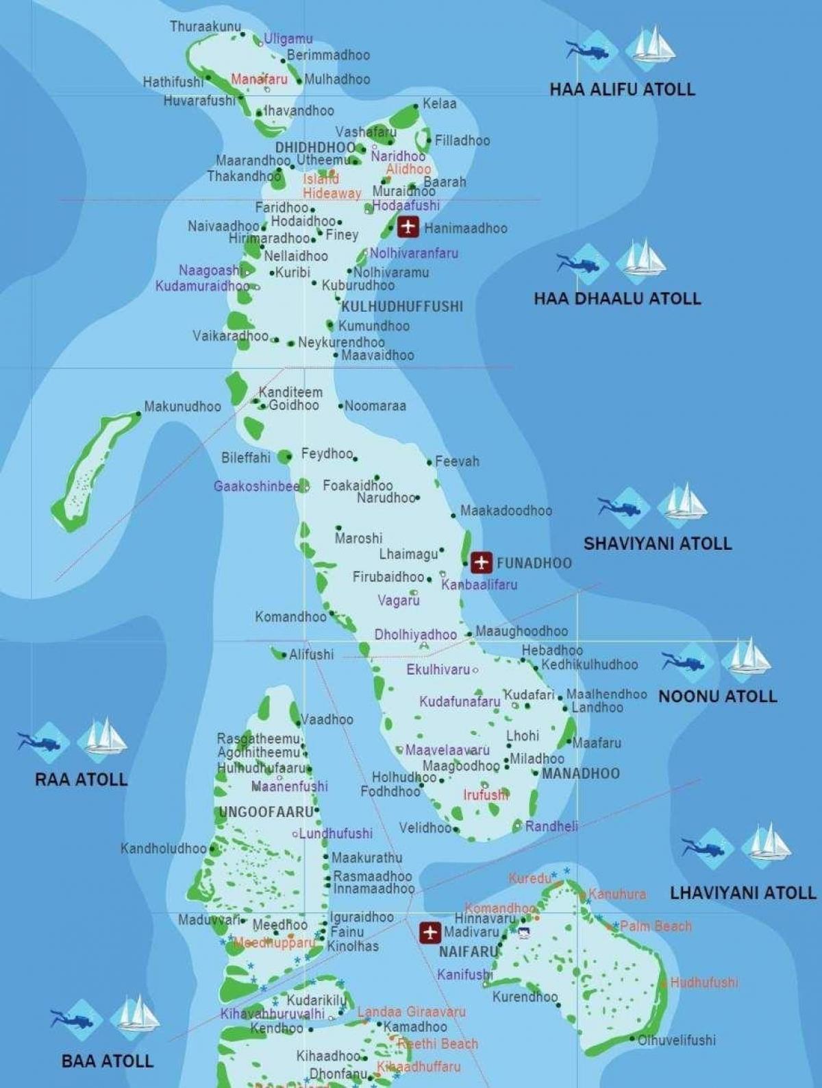 iles maldiivid kaart