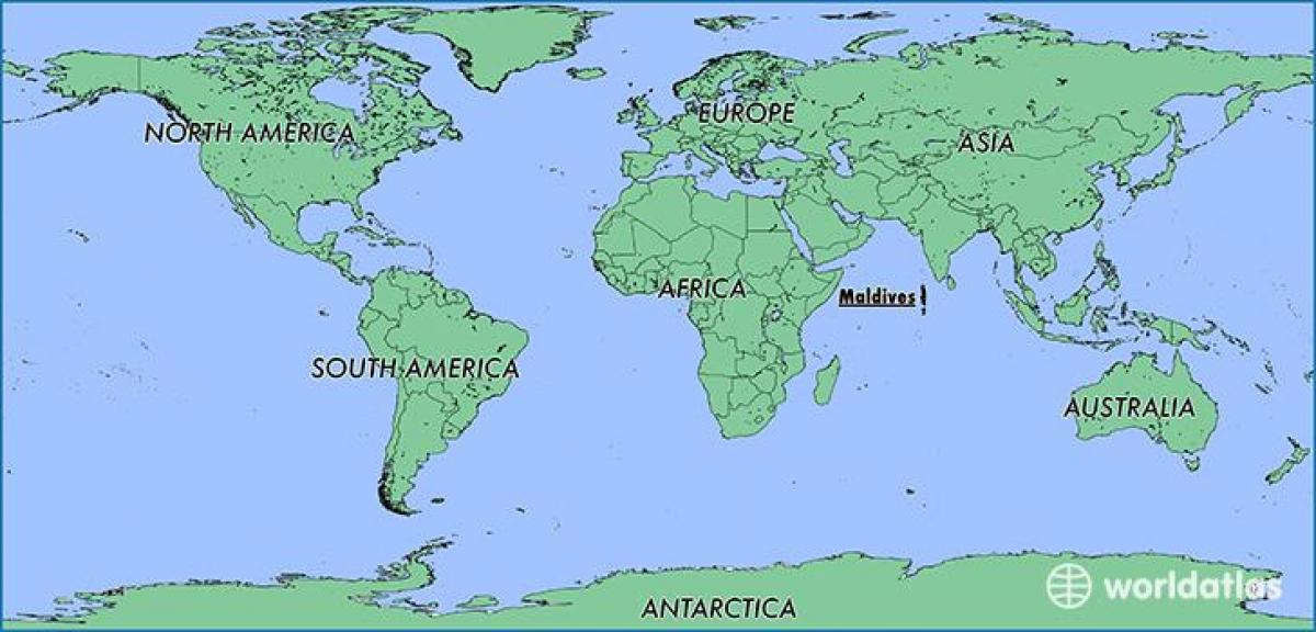 kaart maldiivi naaberriigid