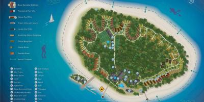 Kurumba maldives resort kaart