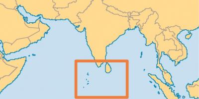 Maldiivid saare asukoha kohta world map